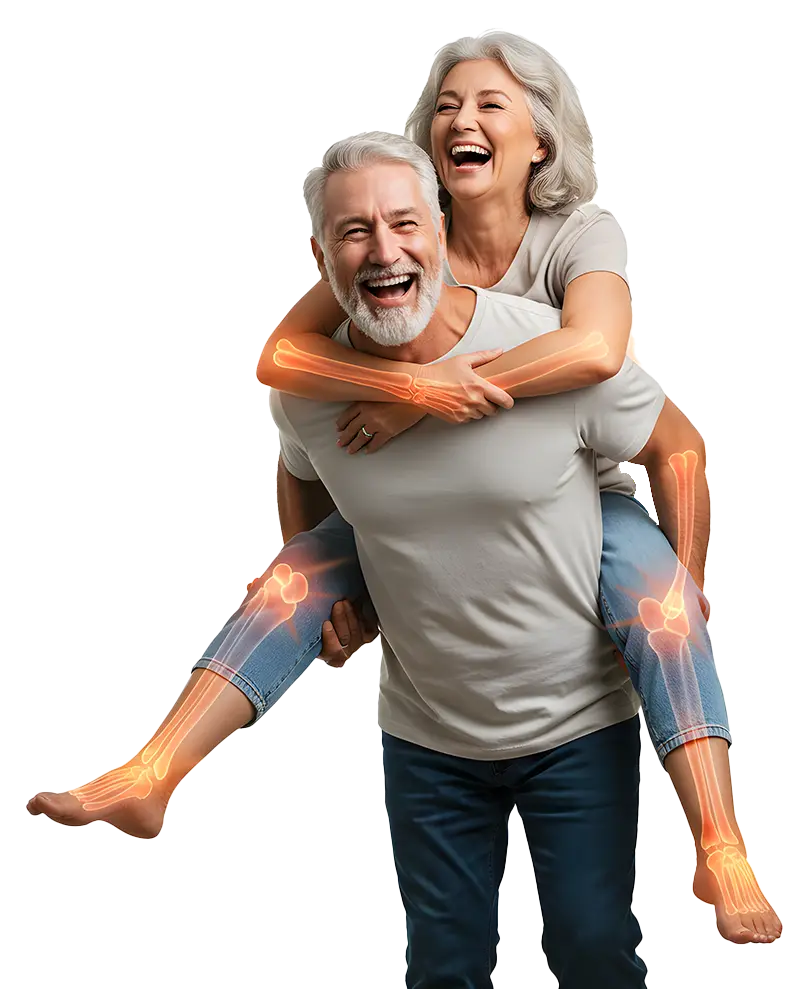 Couple feeling relief